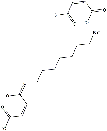 Bis(maleic acid 1-heptyl)barium salt Struktur