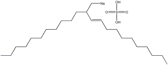 Sulfuric acid 2-undecyl-3-tridecenyl=sodium ester salt Struktur