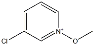 3-Chloro-1-methoxypyridin-1-ium Struktur