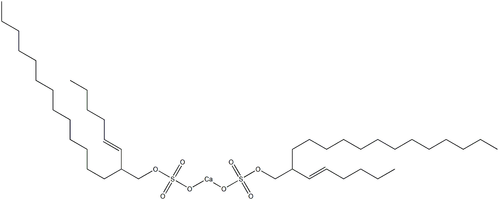 Bis[2-(1-hexenyl)pentadecyloxysulfonyloxy]calcium Struktur