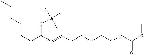 10-(Trimethylsiloxy)-8-hexadecenoic acid methyl ester Struktur