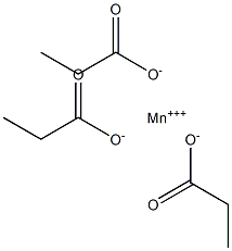 Tripropionic acid manganese(III) salt Struktur