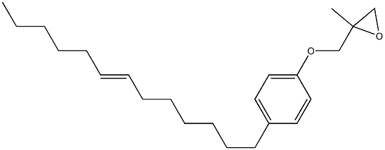 4-(7-Tridecenyl)phenyl 2-methylglycidyl ether Struktur