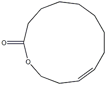 (Z)-1-Oxa-10-cyclotridecene-2-one Struktur