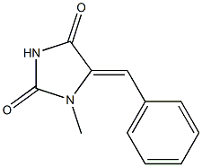 1-Methyl-5-[benzylidene]imidazolidine-2,4-dione Struktur