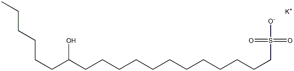 13-Hydroxynonadecane-1-sulfonic acid potassium salt Struktur