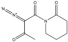 1-(2-Diazoacetoacetyl)piperidine-2-one Struktur