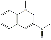 1-Methyl-3-(methylsulfinyl)-1,2-dihydroquinoline Struktur