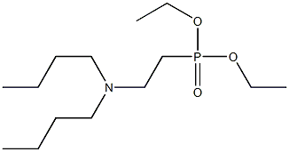 2-(Dibutylamino)ethylphosphonic acid diethyl ester Struktur