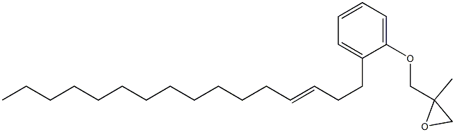 2-(3-Hexadecenyl)phenyl 2-methylglycidyl ether Struktur