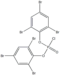 Chlorophosphonic acid=bis(2,4,6-tribromophenyl) ester Struktur