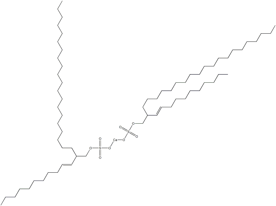 Bis[2-(1-undecenyl)docosyloxysulfonyloxy]calcium Struktur