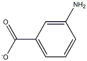 3-Aminobenzoic acidanion Struktur