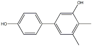 4,5-Dimethyl-1,1'-biphenyl-3,4'-diol Struktur