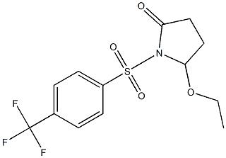 5-Ethoxy-1-[[4-(trifluoromethyl)phenyl]sulfonyl]pyrrolidin-2-one Struktur