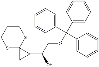 (1S)-1-[(1S)-4,8-Dithiaspiro[2.5]octan-1-yl]-2-(triphenylmethoxy)ethanol Struktur