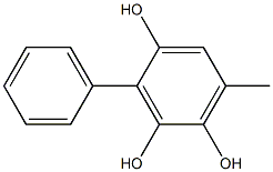 6-Methyl-3-phenyl-1,2,4-benzenetriol Struktur