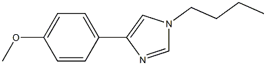 1-Butyl-4-(4-methoxyphenyl)-1H-imidazole Struktur