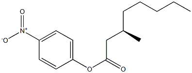 [R,(+)]-3-Methyloctanoic acid p-nitrophenyl ester Struktur