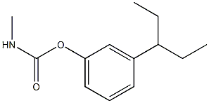 N-Methylcarbamic acid 3-(1-ethylpropyl)phenyl ester Struktur