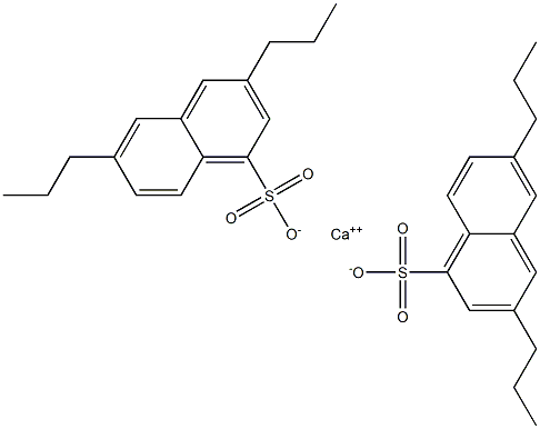 Bis(3,6-dipropyl-1-naphthalenesulfonic acid)calcium salt Struktur