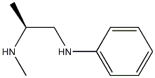 [S,(+)]-N'-Methyl-N-phenyl-1,2-propanediamine Struktur