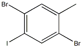 1-Methyl-2,5-dibromo-4-iodobenzene Struktur