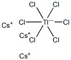 Cesium hexachlorothallate(III) Struktur