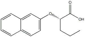 [S,(-)]-2-(2-Naphtyloxy)valeric acid Struktur