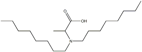 2-(Dioctylamino)propanoic acid Struktur