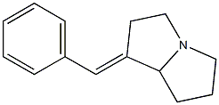 1-Benzylidenehexahydro-1H-pyrrolizine Struktur