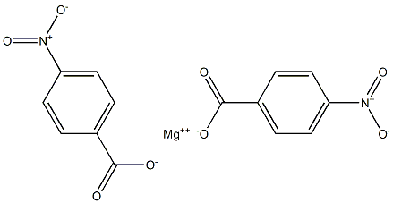 Bis(4-nitrobenzoic acid)magnesium salt Struktur