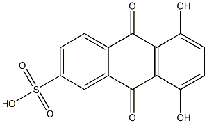 5,8-Dihydroxy-9,10-dihydro-9,10-dioxoanthracene-2-sulfonic acid Struktur