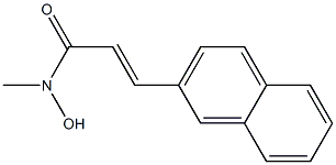 (E)-3-(2-Naphthalenyl)-N-methyl-2-propenehydroxamic acid Struktur