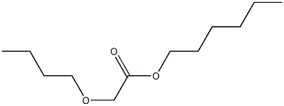 Butoxyacetic acid hexyl ester Struktur