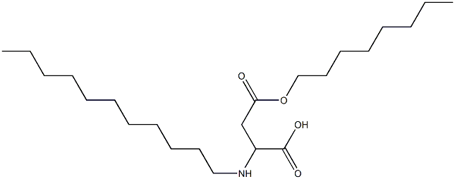 2-Undecylamino-3-(octyloxycarbonyl)propionic acid Struktur