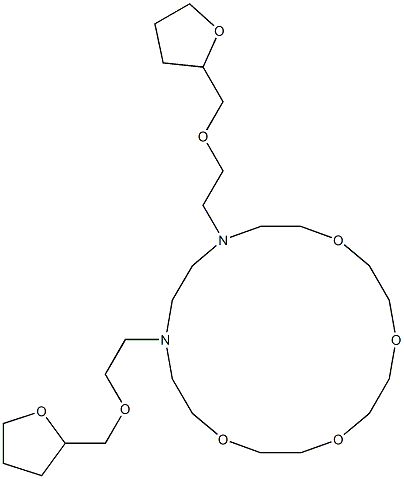 N,N'-Bis[2-[[(tetrahydrofuran)-2-yl]methoxy]ethyl]-N,N'-(3,6,9,12-tetraoxatetradecane-1,14-diyl)ethane-1,2-diamine Struktur