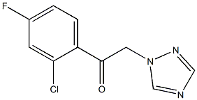 1-(2-Chloro-4-fluorophenyl)-2-(1H-1,2,4-triazol-1-yl)ethan-1-one Struktur