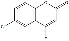 6-Chloro-4-fluorocoumarin Struktur