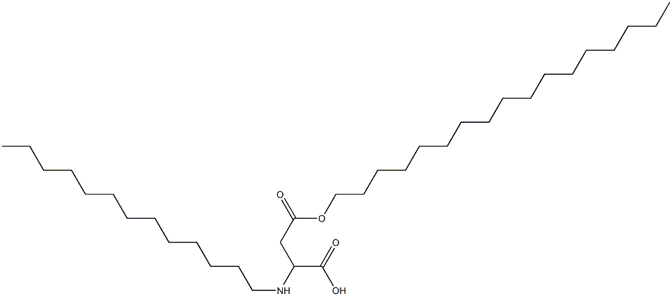 2-Tridecylamino-3-(heptadecyloxycarbonyl)propionic acid Struktur