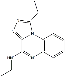 4-Ethylamino-1-ethyl[1,2,4]triazolo[4,3-a]quinoxaline Struktur