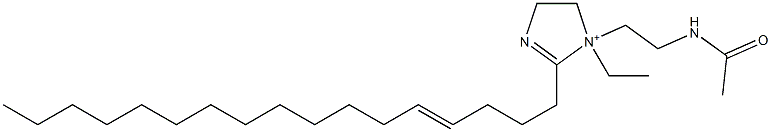 1-[2-(Acetylamino)ethyl]-1-ethyl-2-(4-heptadecenyl)-2-imidazoline-1-ium Struktur