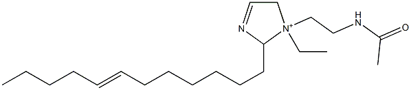 1-[2-(Acetylamino)ethyl]-2-(7-dodecenyl)-1-ethyl-3-imidazoline-1-ium Struktur