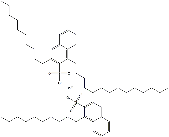 Bis(1,3-didecyl-2-naphthalenesulfonic acid)barium salt Struktur