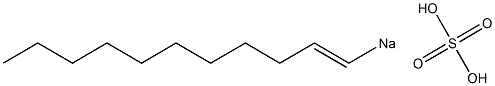 Sulfuric acid 1-undecenyl=sodium salt Struktur