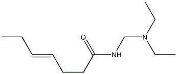 N-[(Diethylamino)methyl]-4-heptenamide Struktur