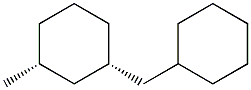 (1S,3R)-1-(Cyclohexylmethyl)-3-methylcyclohexane Struktur