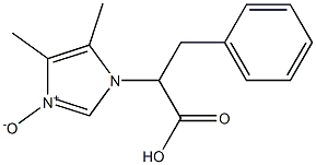 2-[(4,5-Dimethyl-1H-imidazole 3-oxide)-1-yl]-3-phenylpropanoic acid Struktur