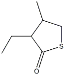 3-Ethyl-4-methyl-1-thiacyclopentan-2-one Struktur