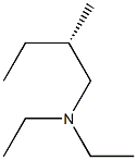 [S,(+)]-N,N-Diethyl-2-methyl-1-butanamine Struktur